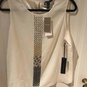 Embellished stripe tank